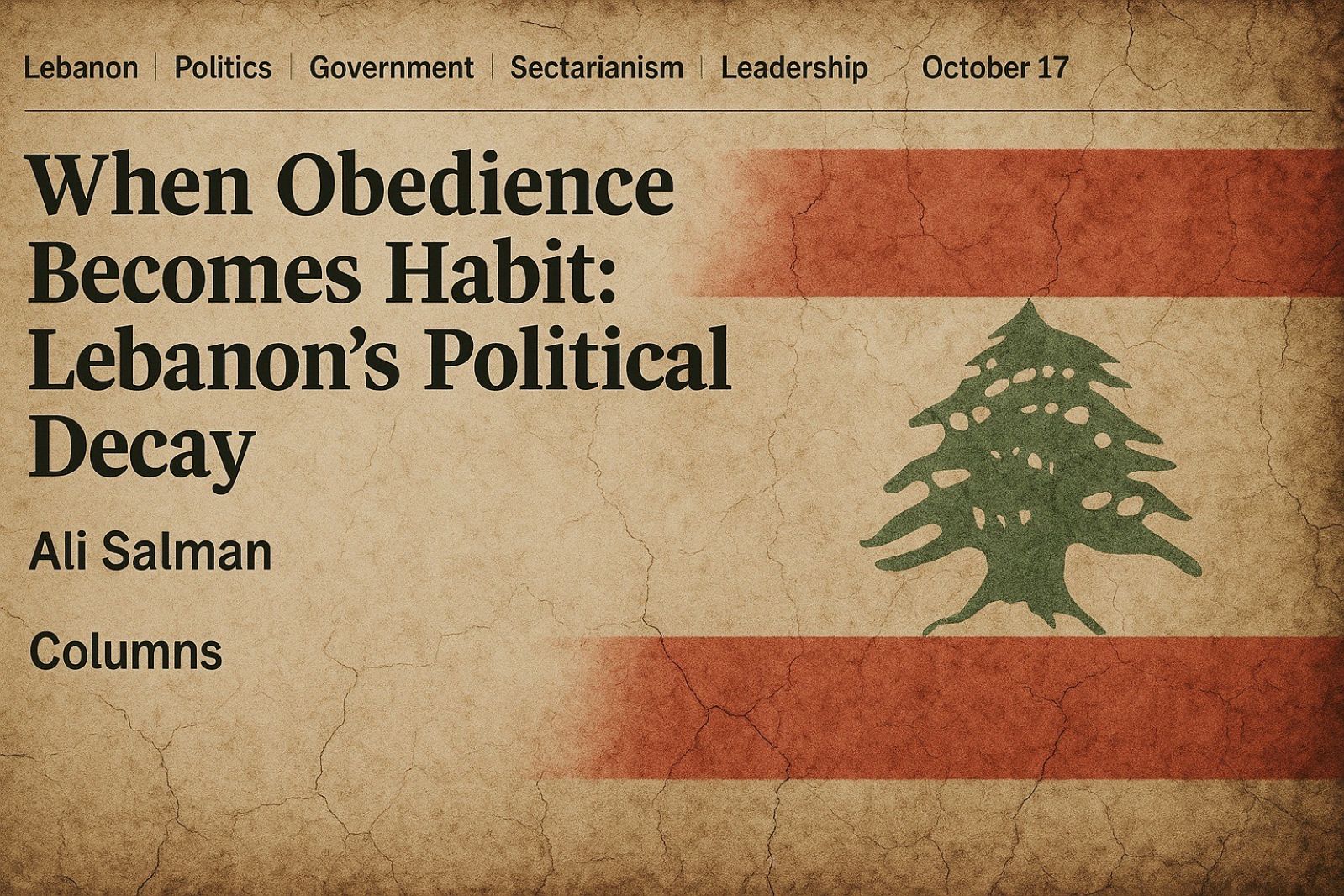 When Obedience Becomes Habit: Lebanon’s Political Decay