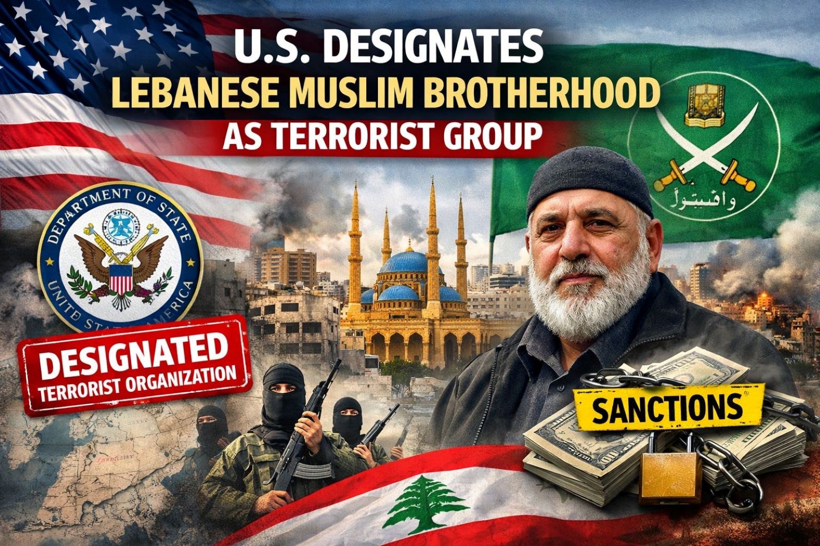 U.S. Designates Lebanese Muslim Brotherhood as Terrorist Group